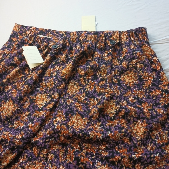 CJ Banks Moleskin Floral Midi Skirt Women's size 1X NWT - Picture 8 of 8